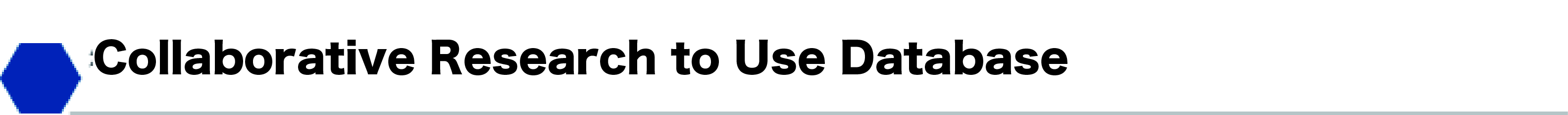Collaborative Research to use databases