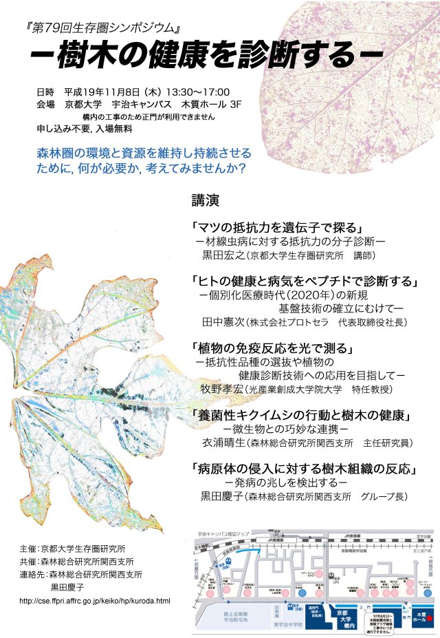 生存圏シンポジウム 京都大学生存圏研究所
