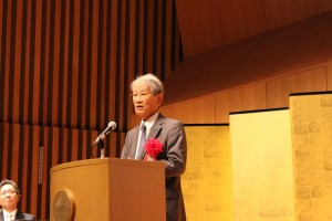 京都大学生存圏研究所創立10周年記念行事： 記念式典。2014年6月6日撮影。