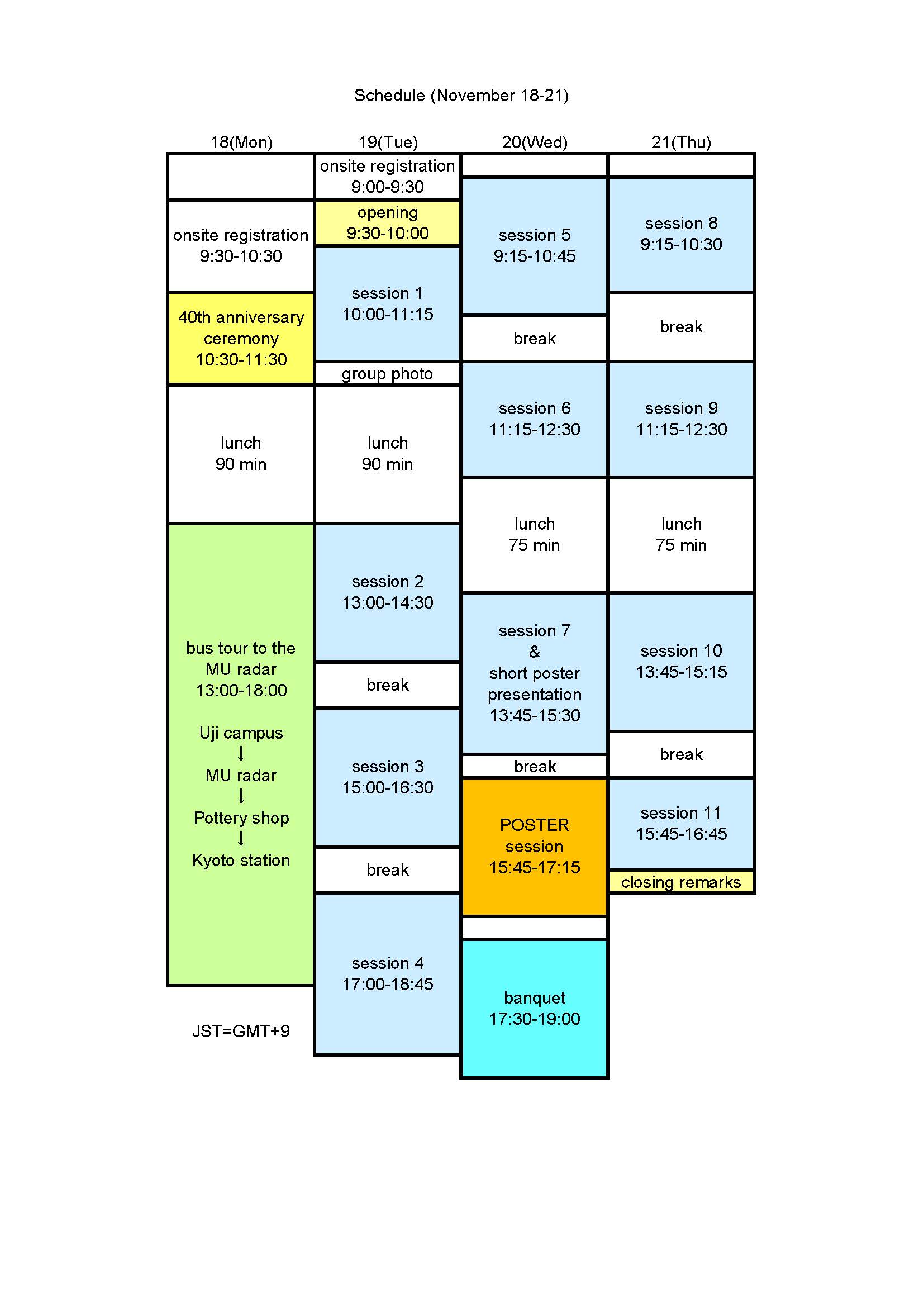 schedule